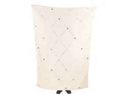 Plaid GAIDAR Bomuld 130 x 170 cm Beige