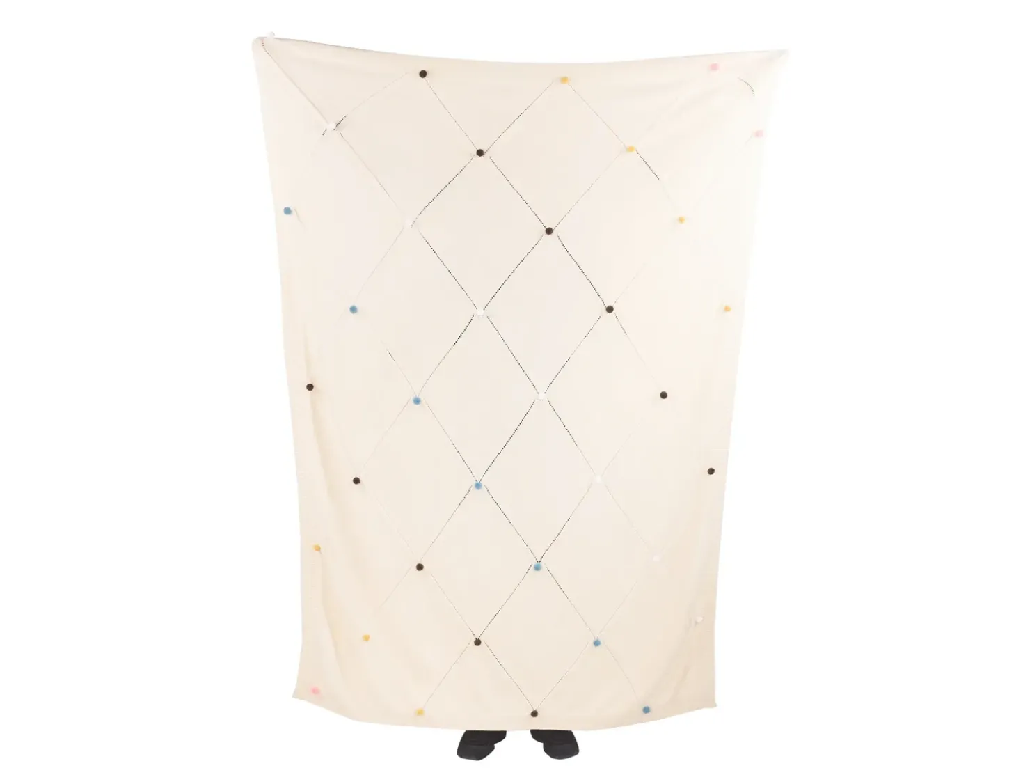 Plaid GAIDAR Bomuld 130 x 170 cm Beige
