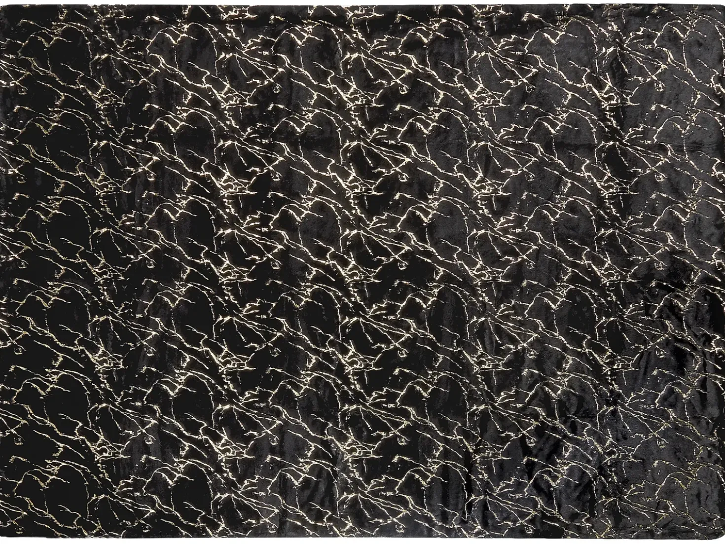 Plaid GODAVARI 130 x 180 cm Sort