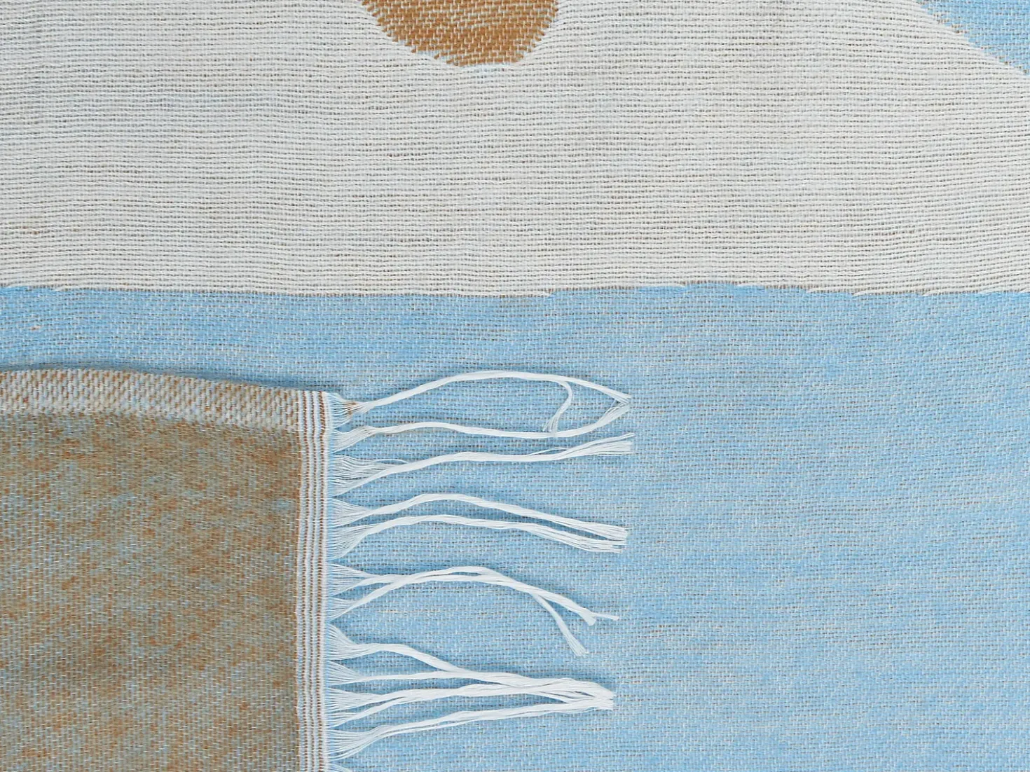 Plaid HAKUI 130 x 170 cm Blå