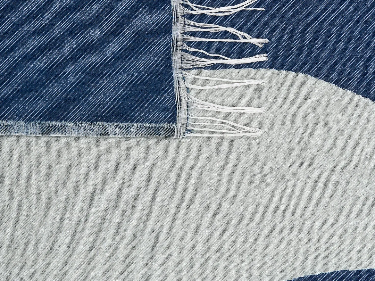 Plaid HAPREK 130 x 170 cm Blå