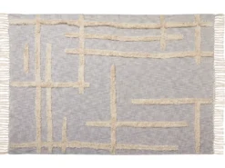 Plaid HOSPET Bomuld 130 x 180 cm Grå
