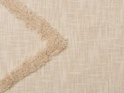 Plaid JAUNPUR Bomuld 130 x 180 cm Beige