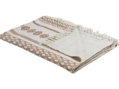 Plaid JORHAT Bomuld 130 x 180 cm Beige