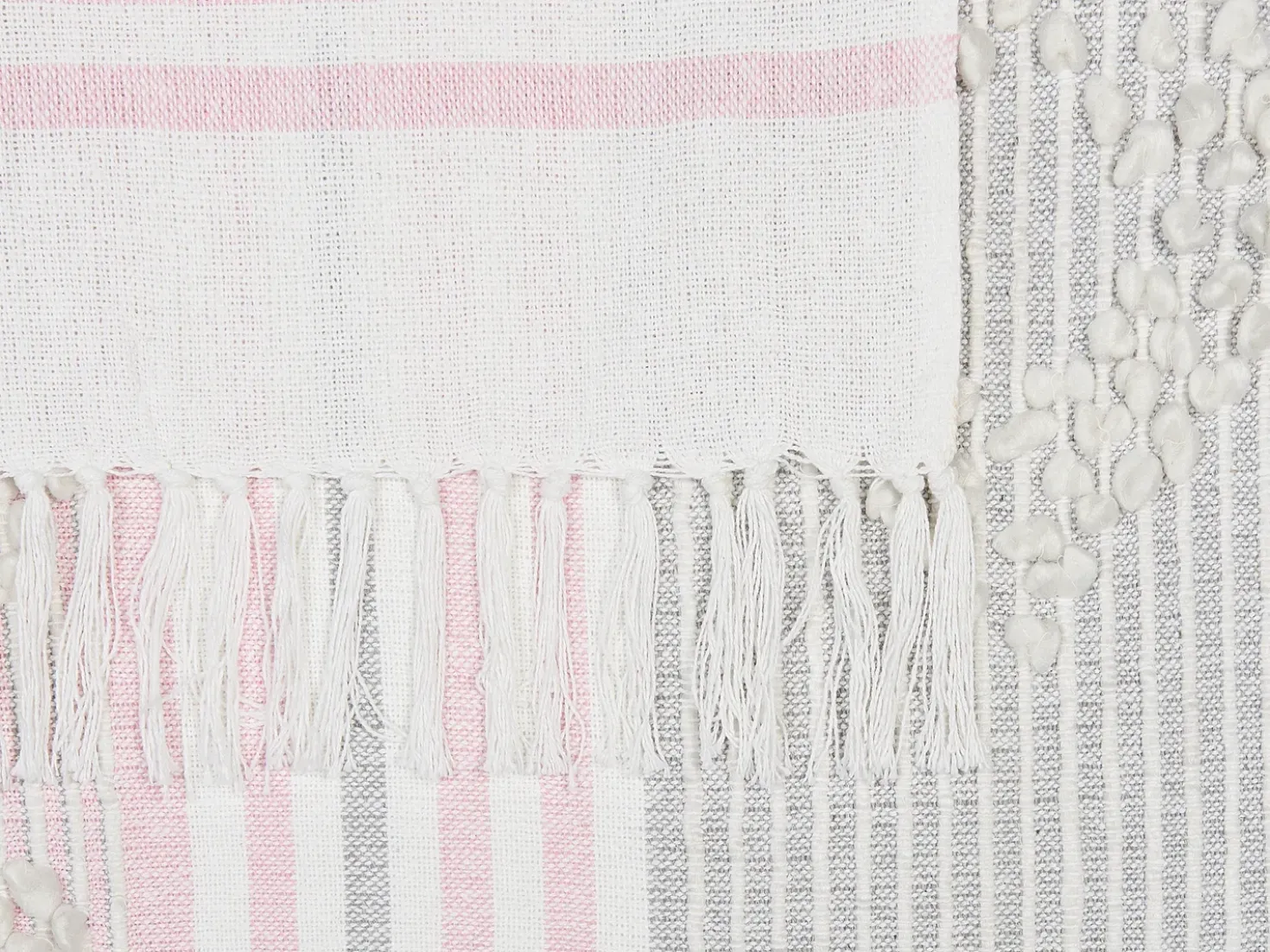 Plaid KAMAN 125 x 150 cm Lyserød