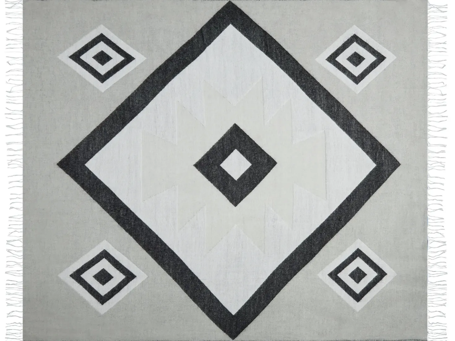 Plaid KATTIKE 130 x 170 cm Grå