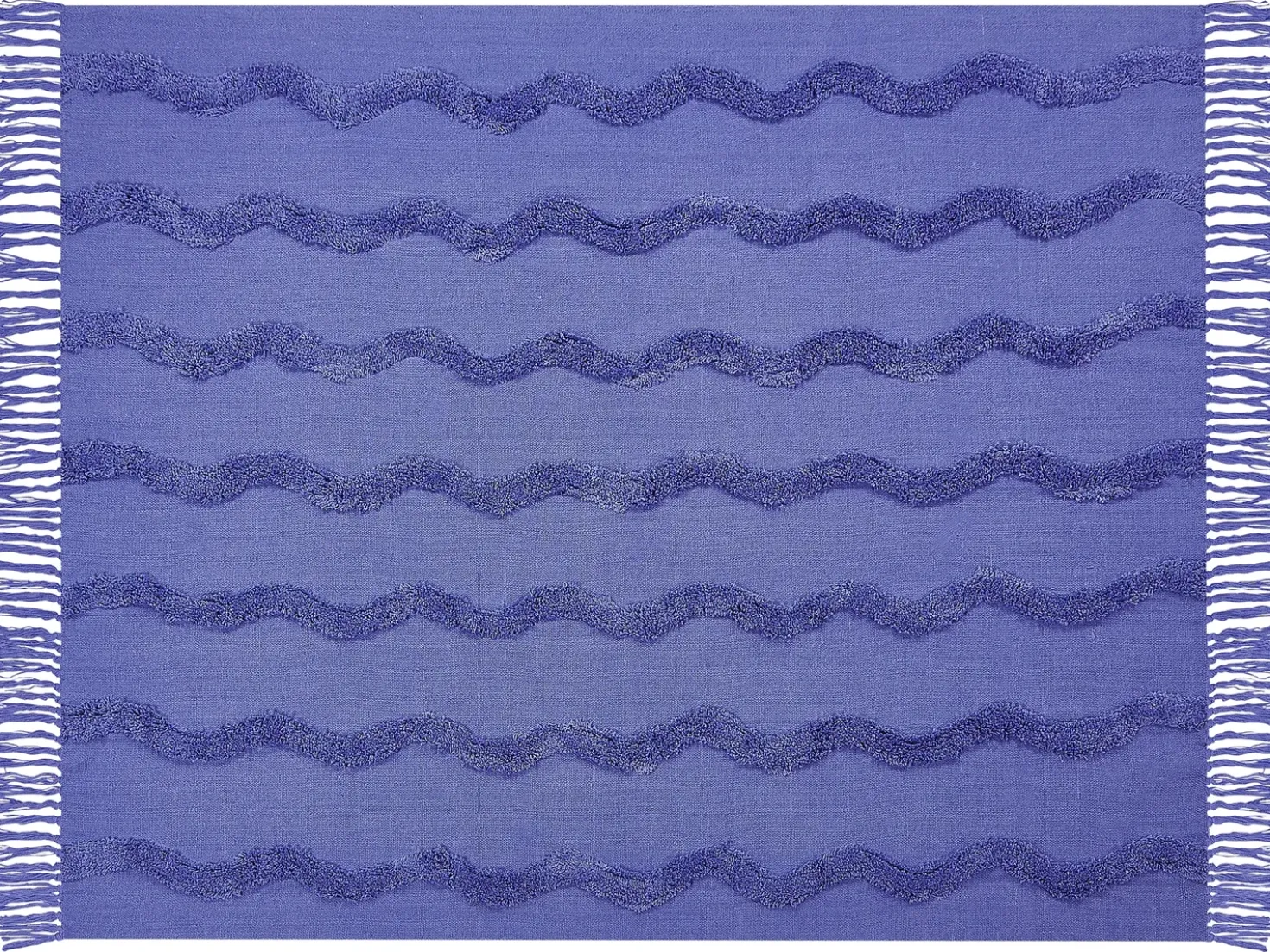 Plaid KHARI Bomuld 125 x 150 cm Lilla