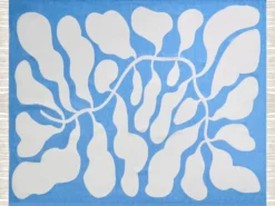 Plaid KIHUN 130 x 170 cm Blå