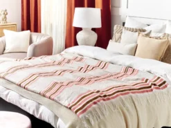 Plaid MAGAR 130 x 170 cm Beige