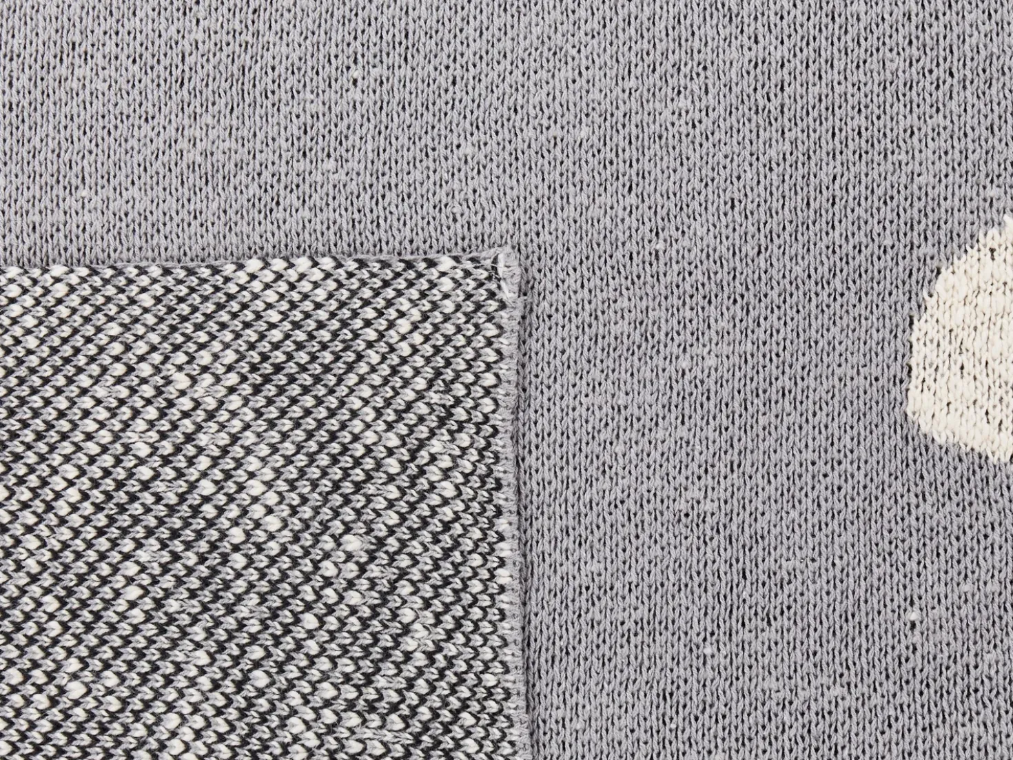 Plaid MATTA Bomuld 130 x 170 cm Grå