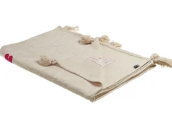 Plaid NANDYAL Bomuld 130 x 180 cm Beige