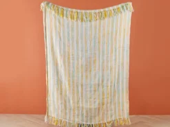 Plaid NUWAR 130 x 170 cm Gul