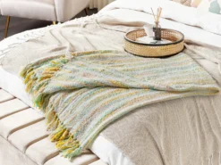 Plaid NUWAR 130 x 170 cm Gul
