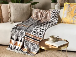Plaid PRODDATUR Bomuld 130 x 180 cm Multifarvet