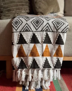Plaid PRODDATUR Bomuld 130 x 180 cm Multifarvet