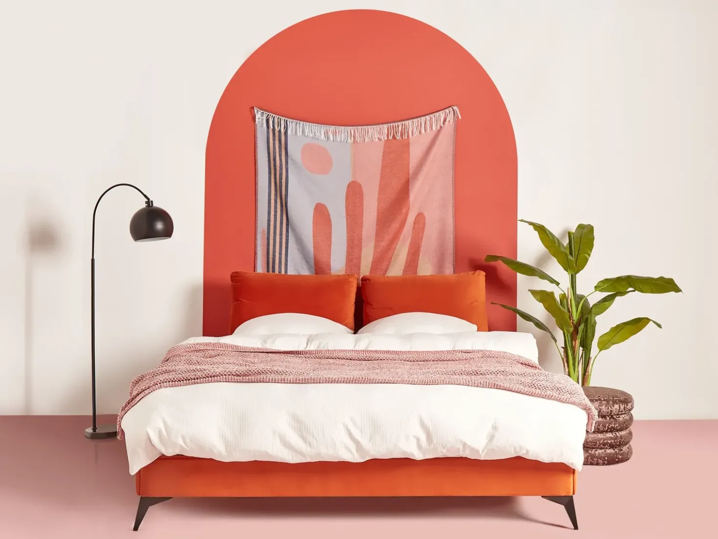 Plaid RESHA 130 x 170 cm Multifarvet