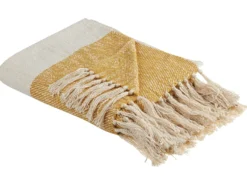 Plaid SALME 130 x 170 cm Beige