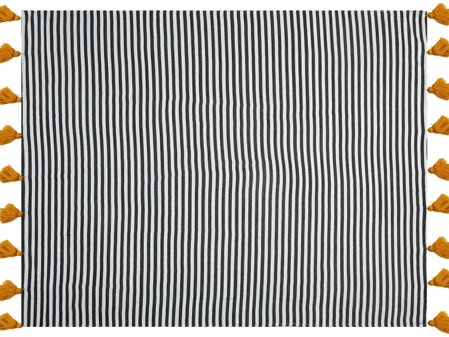 Plaid SUNWAL 130 x 170 cm Sort/hvid