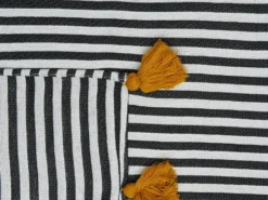 Plaid SUNWAL 130 x 170 cm Sort/hvid