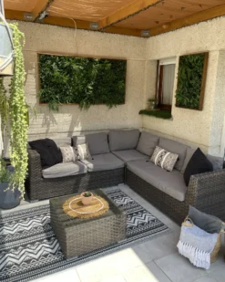 Plaid TANGIER Bomuld 130 x 160 cm Sort