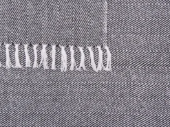 Plaid TANGIER Bomuld 130 x 160 cm Sort