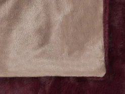 Plaid TANTAN 180 x 220 cm Bordeaux