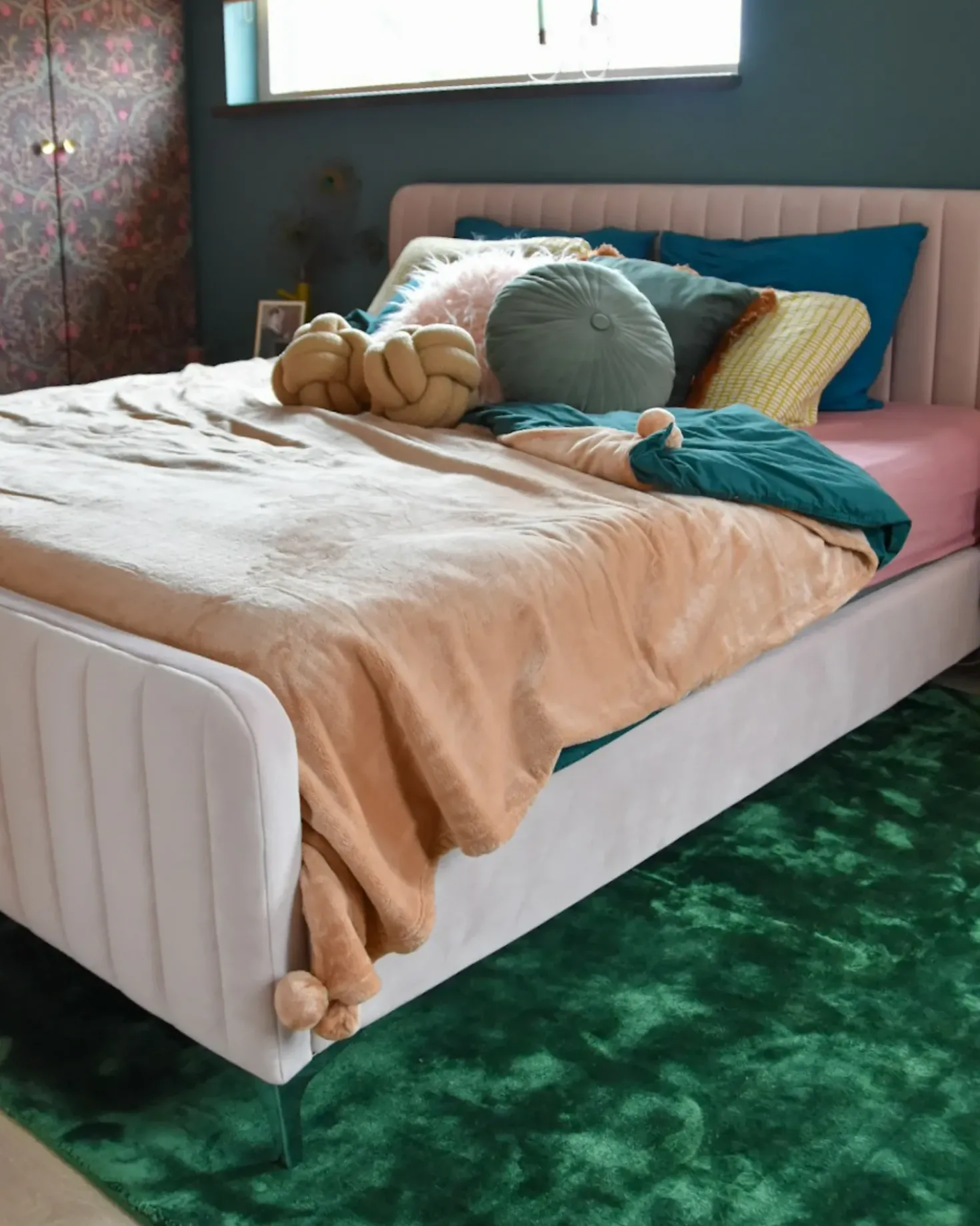 Plaid TERKE 200 x 220 cm Lysebrun