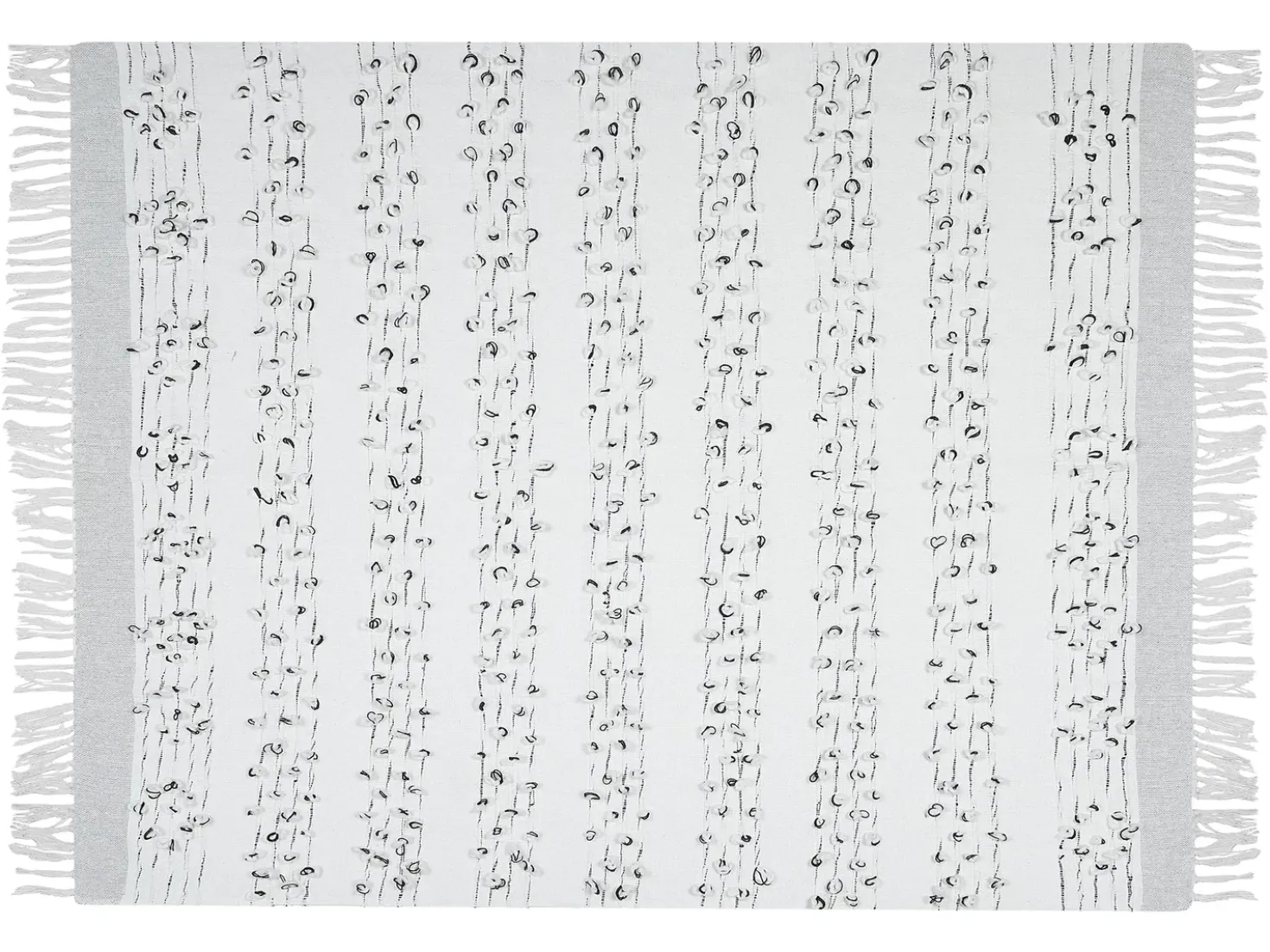Plaid YAMALAK 130 x 150 cm Lysegrå