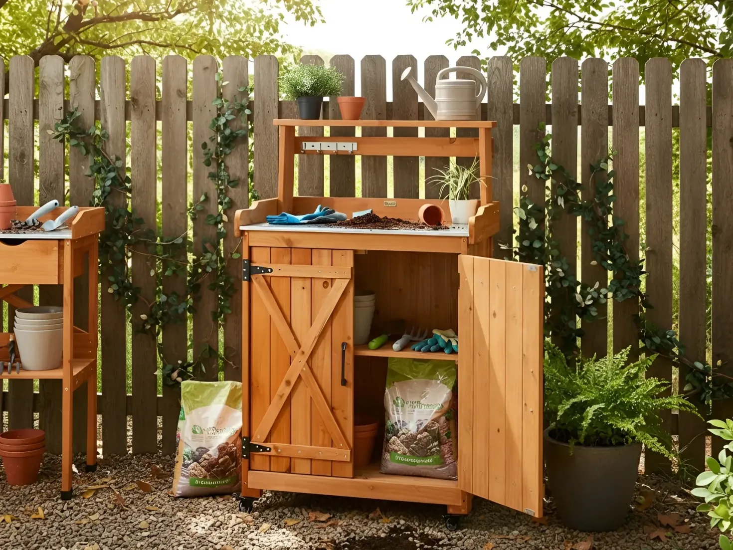 Plantebord ALTOLIA Ædelgran 119 cm 70 cm Brun
