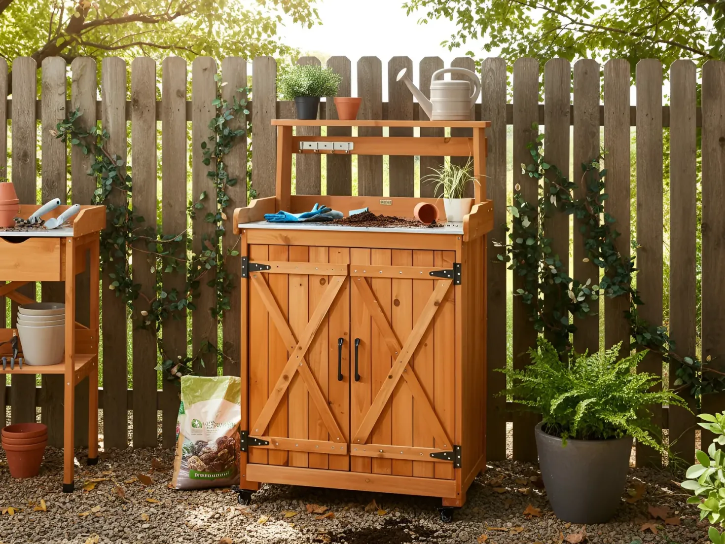 Plantebord ALTOLIA Ædelgran 119 cm 70 cm Brun