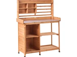 Plantebord MELDOLA Ædelgran 149 cm 113 cm Lysebrun