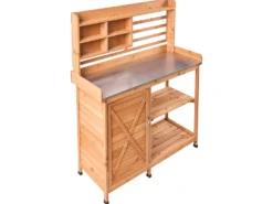 Plantebord MELDOLA Ædelgran 149 cm 113 cm Lysebrun