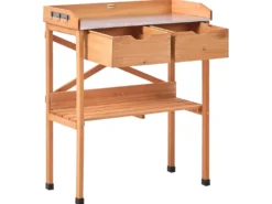 Plantebord RAVANUSA Ædelgran 89 cm 77 cm Lysebrun