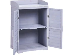 Plantebord TEREVILLE Ædelgran 100 cm 67 cm Grå