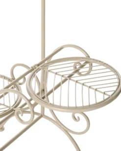 Plantestativ ASAGAO 26 cm Beige Metal