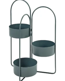 Plantestativ COLUTENA Metal 56 cm Mørkeblå