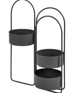 Plantestativ COLUTENA Metal 56 cm Sort