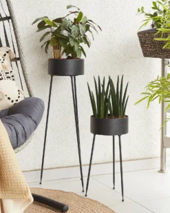 Plantestativ LEIKA 29 cm Sort Metal