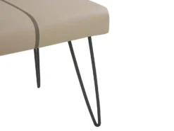 Polstret bænk BETIN Kunstlæder Sand Beige