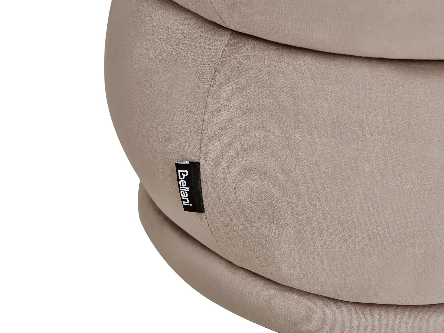 Polstret bænk ELLENDALE Velour Brungrå