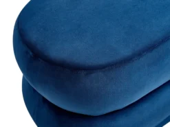 Polstret bænk ELLENDALE Velour Navy Blå
