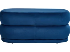 Polstret bænk ELLENDALE Velour Navy Blå