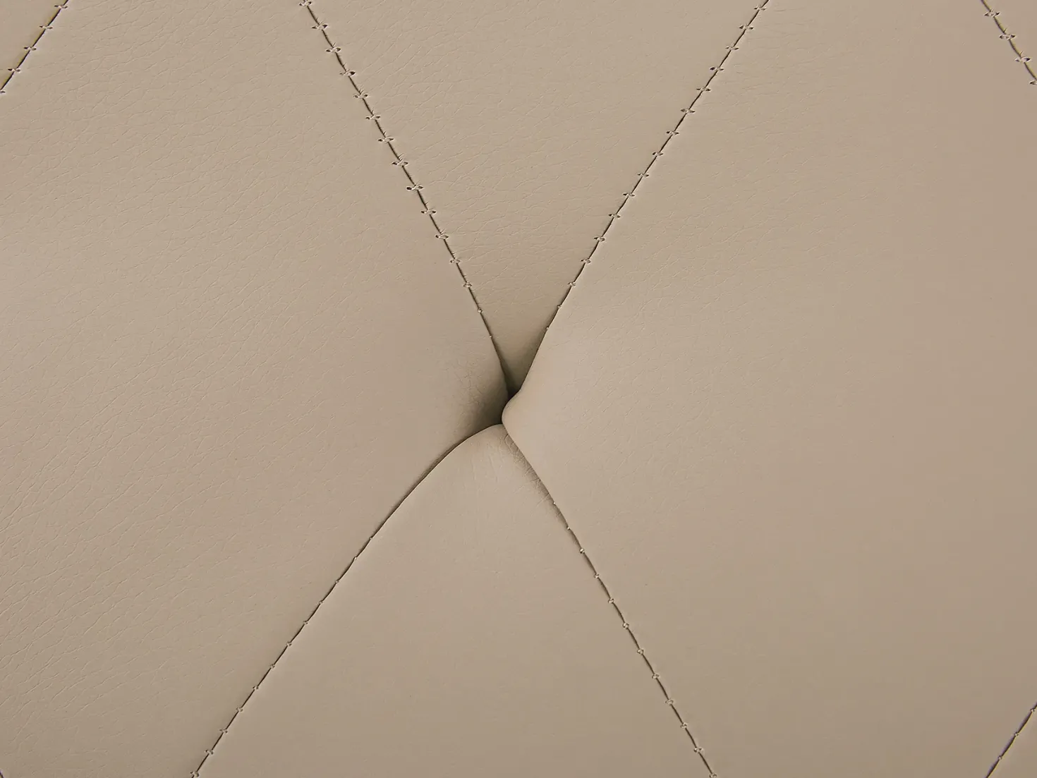 Polstret bænk ESSONNE Kunstlæder Beige