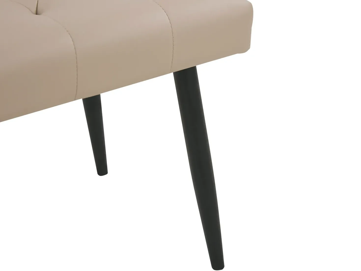 Polstret bænk ESSONNE Kunstlæder Beige