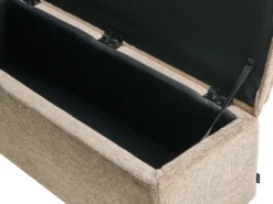 Polstret bænk med opbevaring SALIDA Beige