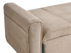 Polstret bænk med opbevaring LEWES Beige