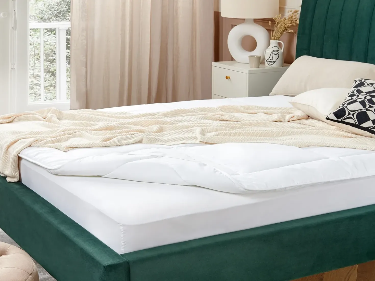 Polyester topmadras AIZKORRI 180 x 200 cm
