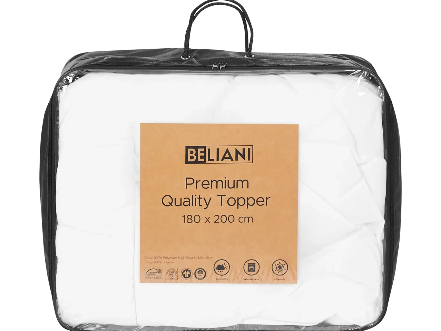 Polyester topmadras AIZKORRI 180 x 200 cm