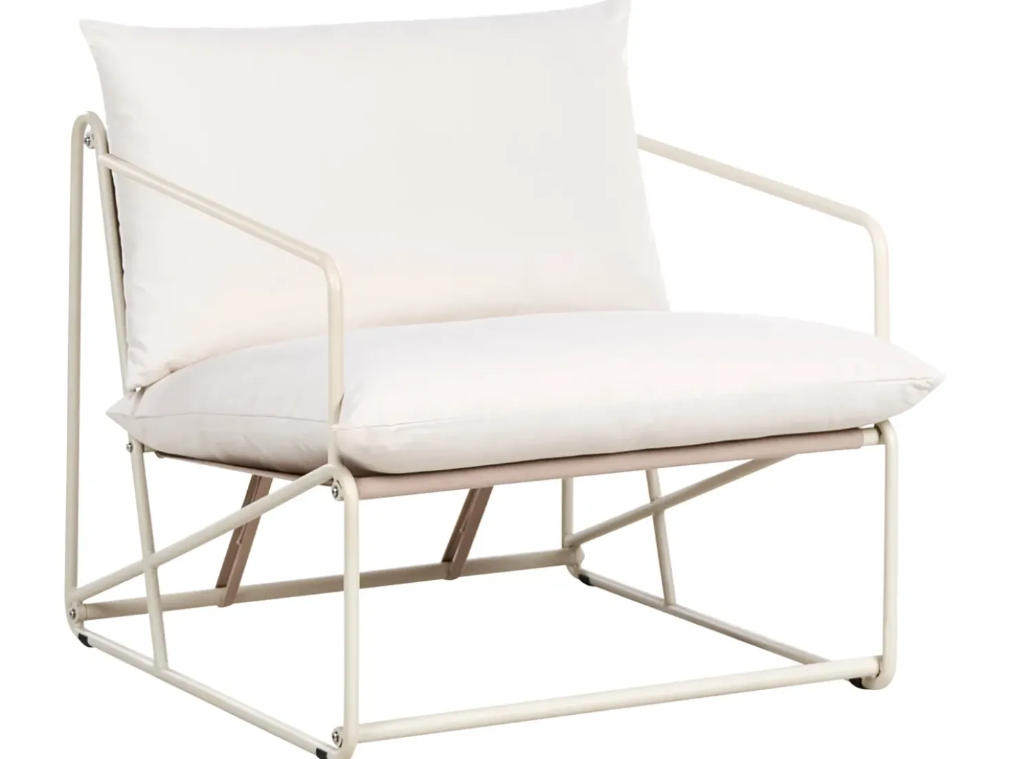 PONTE 4 personers havesofasæt Lys Beige Metal