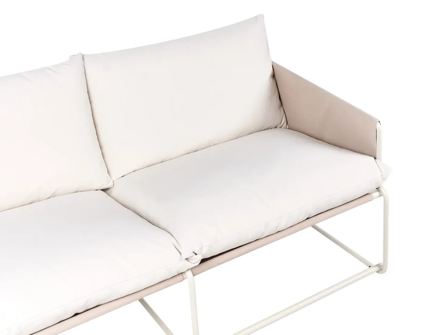 PONTE 4 personers havesofasæt Lys Beige Metal